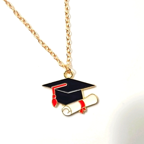 Red & Black graduation bundle 4pcs Necklace banner 20pcsGrad Stickers  bags - Picture 3 of 17